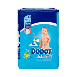 Dodot Splashers Pañal Bañador Talla 3/4 6-11 Kg 12U