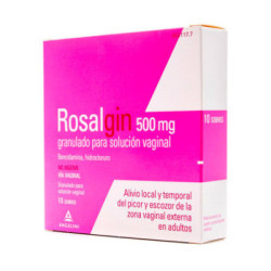 Rosalgin 500 mg granulado para solucion vaginal 10 sobres